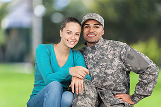 Military couple; armed services veteran