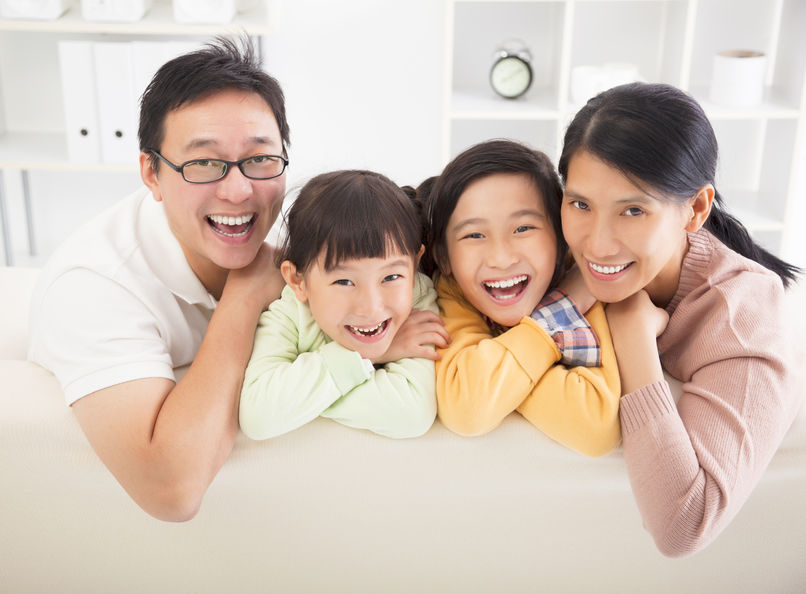 34339643 – happy family in the living room